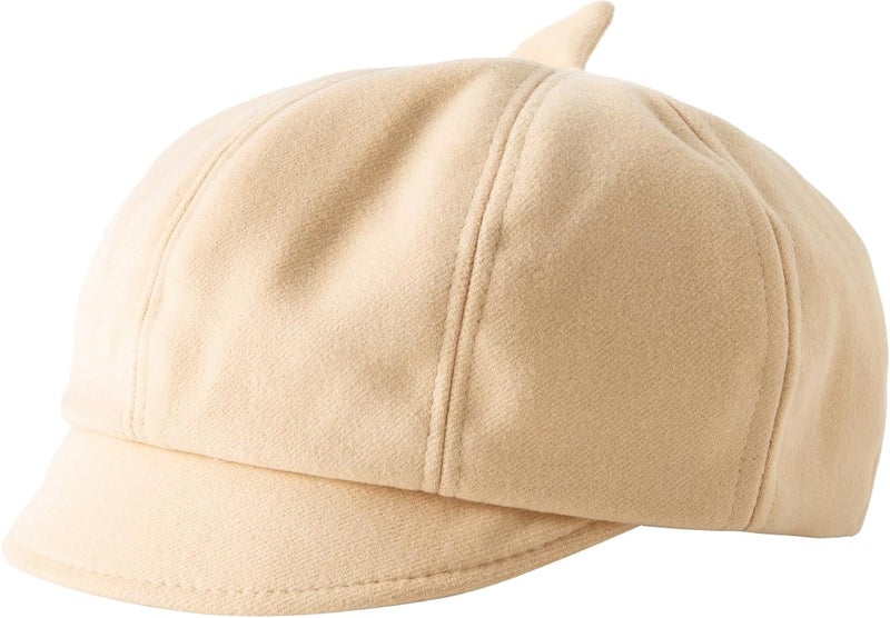 Jastore Kids Boys Girls Newsboy Caps Wool Flat Beret Cabbie Hat for Toddler - Image 2
